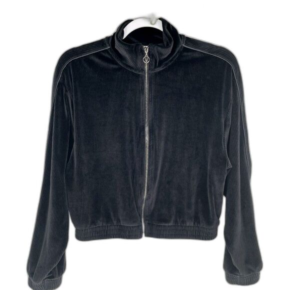 Victoria's Secret Jackets & Blazers - Victoria's Secret On Point Zip Up Velour  Corduroy Jacket with Ribbing Medium